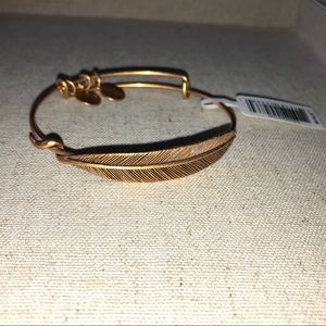 Alex and Ani feather bracelet.